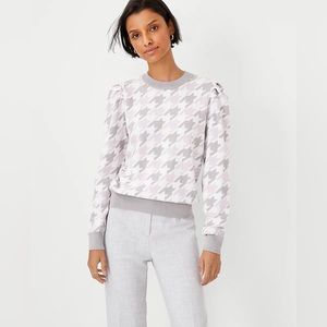 Ann Taylor Sweater Grey and Lavender SP NWT